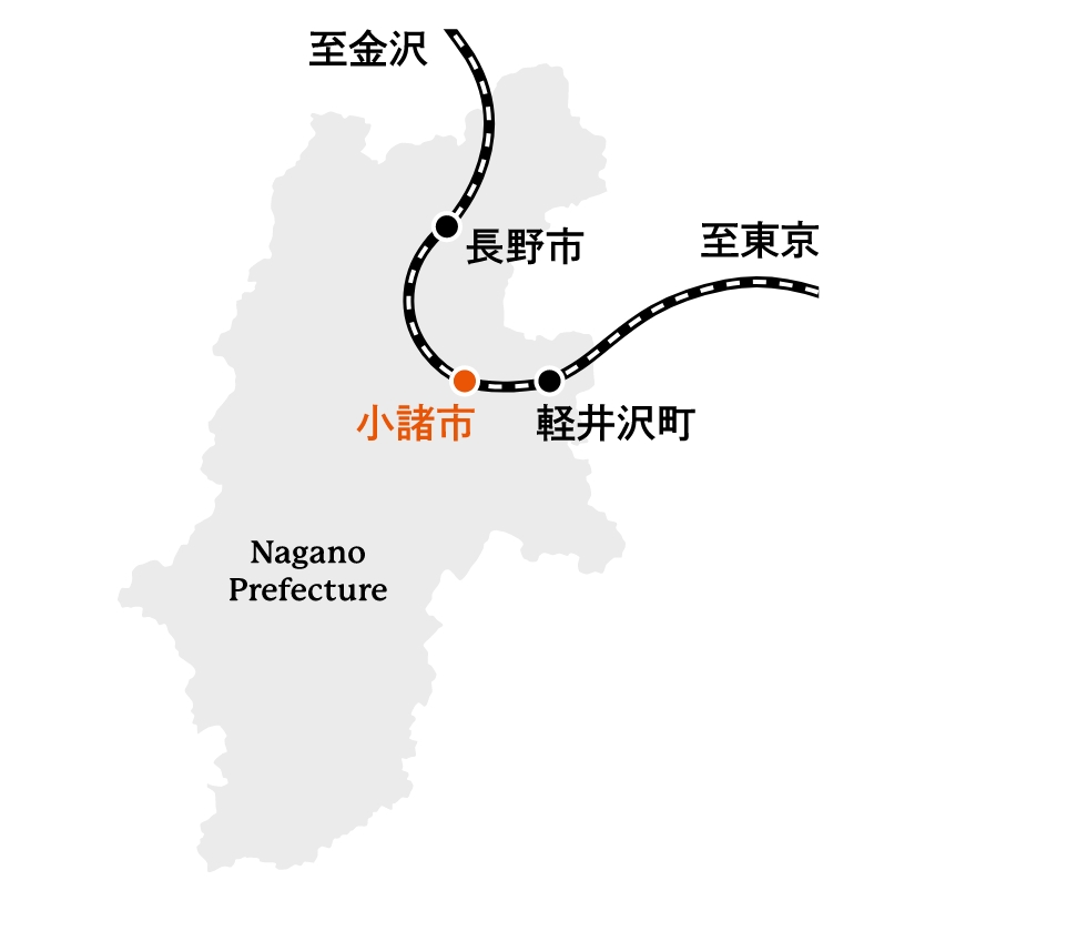 小諸本陣主屋 電車および新幹線でお越しの際のアクセスマップ