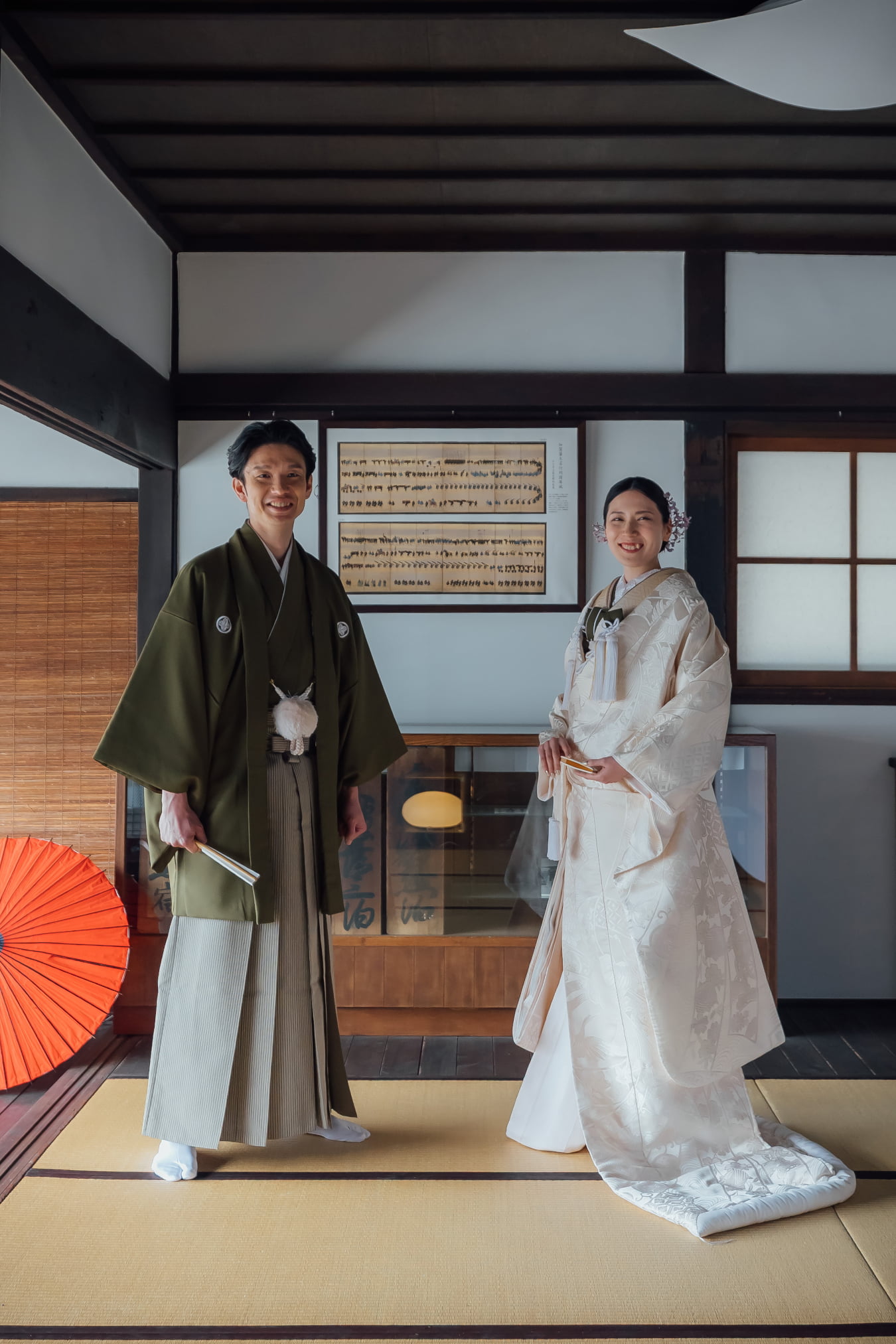 粂屋でのウェディング撮影
